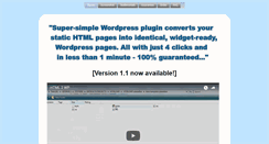 Desktop Screenshot of gethtml2wp.com